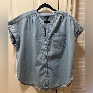 J Crew Mercantile Short Cuffed Sleeve Button Up - $75